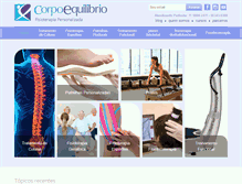 Tablet Screenshot of corpoequilibrio.com.br